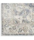 Nourison Astra Machine Washable Grey Blue ASW12 7ft. x 10ft. Rect. Rug