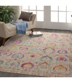 Nourison Home Vintage Kashan VKA04 Ivory/Multicolor 4 ft. X 6 ft. Area Rug