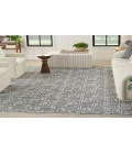 Nourison Serenity Home Blue Ivory SRH04 7 ft. 10 in. X 9 ft. 10 in. Rectangle Rug