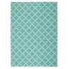 Nourison Home & Garden RS091 Aqua 7 ft. 9 in. X 10 ft. 10 in. Area Rug