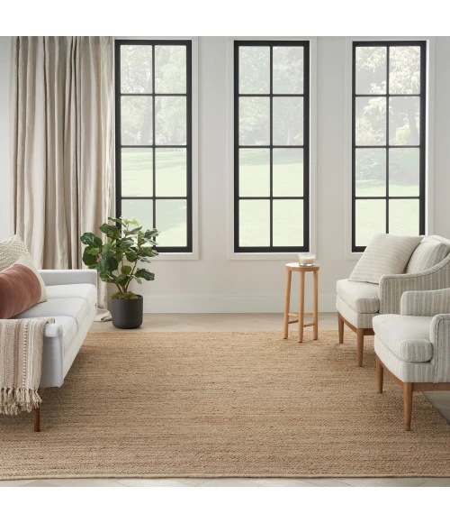 Nourison Natural Jute Area Rug NJT01 Natural