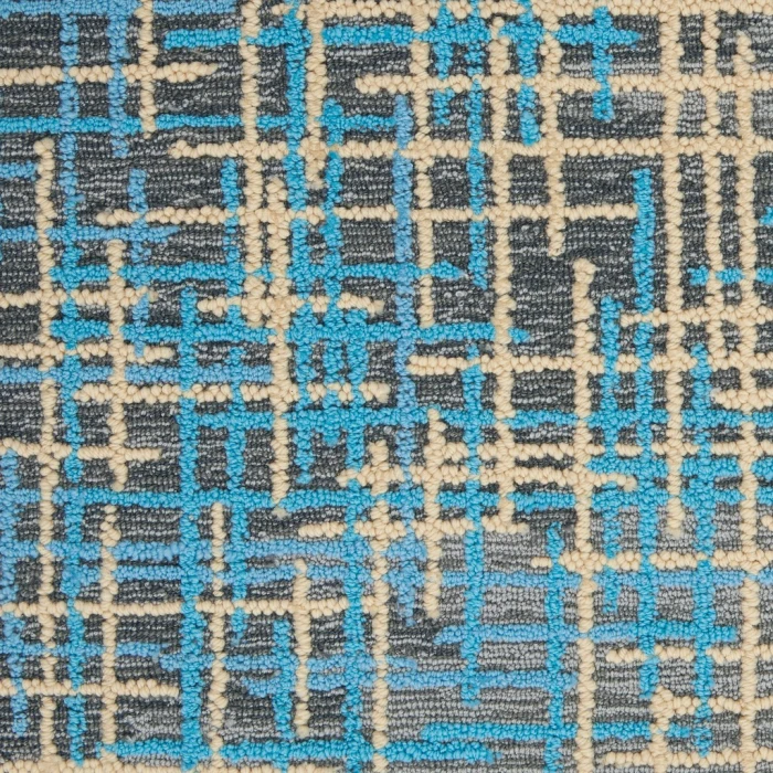 Nourison Symmetry Area Rug SMM08-Blue/Beige