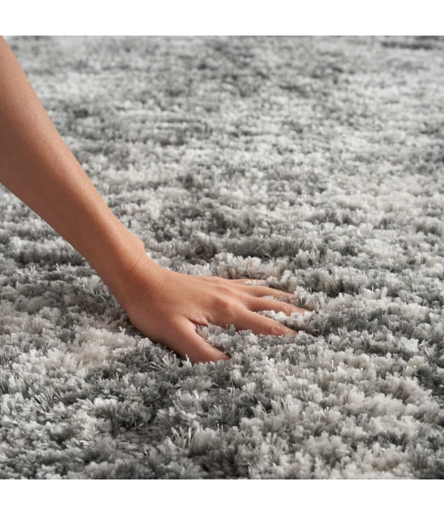 Nourison Dreamy Shag Area Rug DRS04 Charcoal Grey