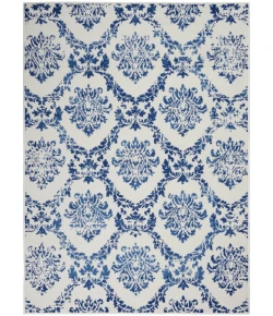 Nourison Home Whimsicle WHS01 Ivory Navy 4 ft. X 6 ft. Area Rug