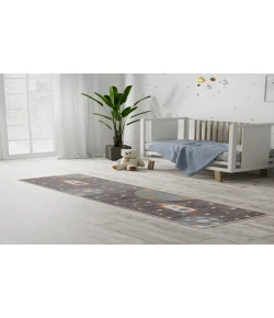 Nourison Home Astra Machine Washable ASW06 Sky Blue 2 ft. 2 in. X 8 ft. Area Rug
