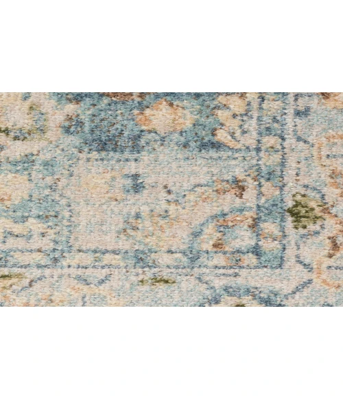 Nourison Astra Machine Washable Beige Blue ASW12 6 ft. 7 in. X 9 ft. Rectangle Rug