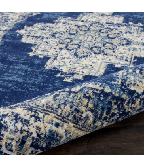 Nourison Grafix Area Rug GRF14-Navy Blue