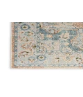 Nourison Astra Machine Washable Beige Blue ASW12 2 ft. 2 in. X 8 ft. Rectangle Rug