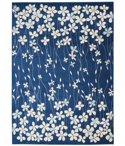 Nourison Tranquil Area Rug TRA04-Navy