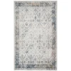 Nourison Home Astra Machine Washable ASW16 Ivory Blue 5 ft. 3 in. X 7 ft. Area Rug