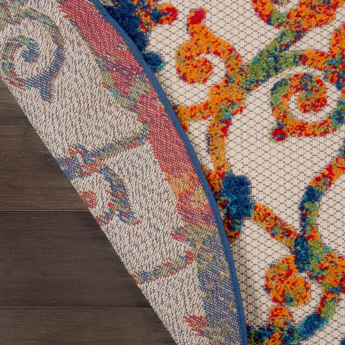 Nourison Aloha Round Area Rug ALH21-Multicolor