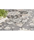 Nourison Elation Grey ETN09 7’10” Round Rug
