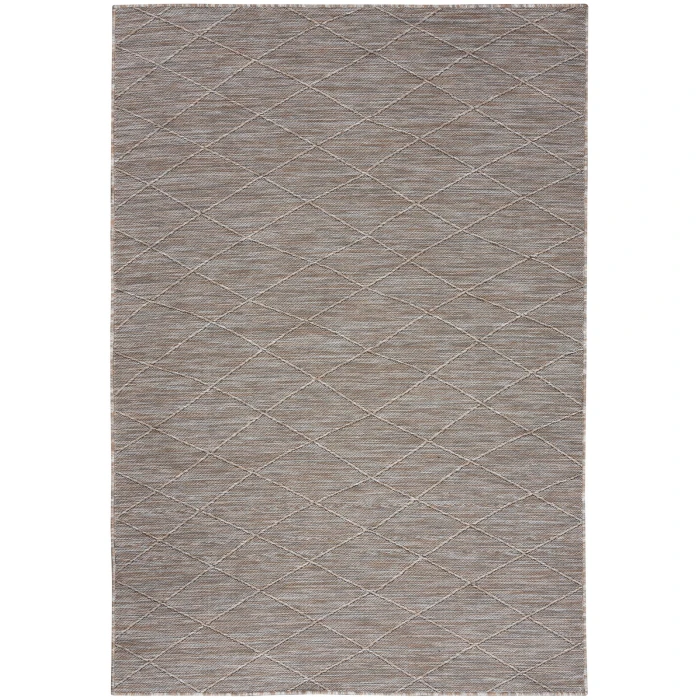 Nourison Washable Solutions Grey/Mocha WSL01 7 ft. X 10 ft. Rect. Rug