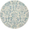 Nourison Home Jubilant JUB09 Ivory Blue 5 ft. 3 in. Round Area Rug