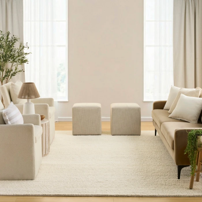DKNY Pure Knots Ivory KNT01 10 ft. X 14 ft. Rect. Rug