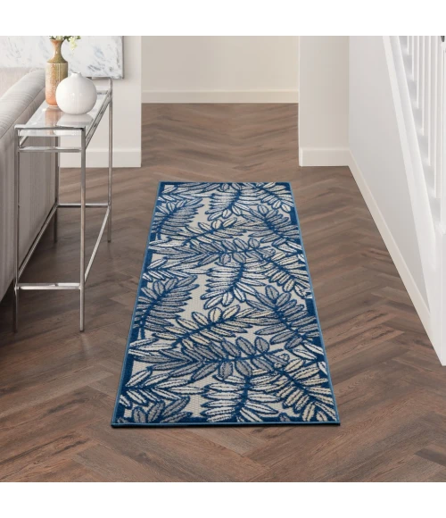 Nourison Aloha Area Rug ALH18-Ivory/Navy
