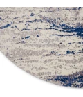 Nourison Twilight Round Area Rug TWI29 Ivory Blue 8' Round