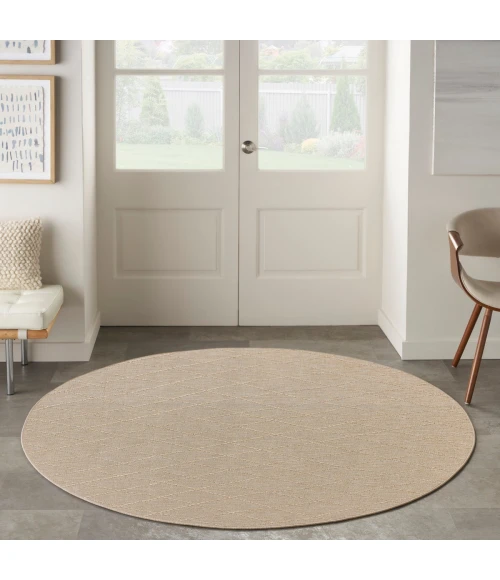 Nourison Washable Solutions Natural WSL01 8 ft. X Round Rug