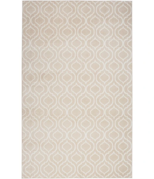 Nourison Jubilant Beige JUB19 5 ft. 3 in. X 7 ft. 3 in. Rectangle Rug
