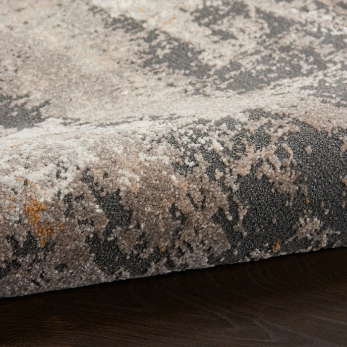 Nourison Tangra Cream Grey TNR05 9 ft. X 12 ft. Rect. Rug