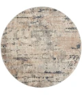 Nourison Quarry Beige Grey QUA01 4 ft. X Round Rug