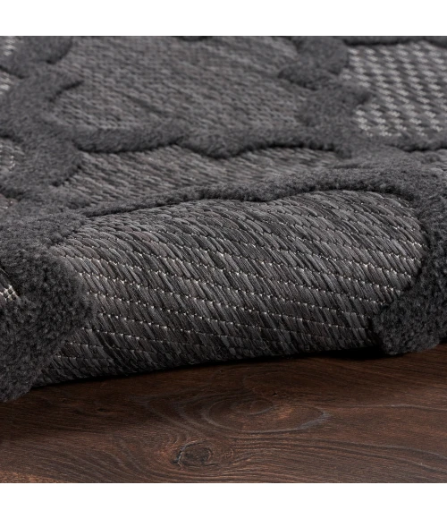 Nourison Easy Care Area Rug NES01 Charcoal/Black