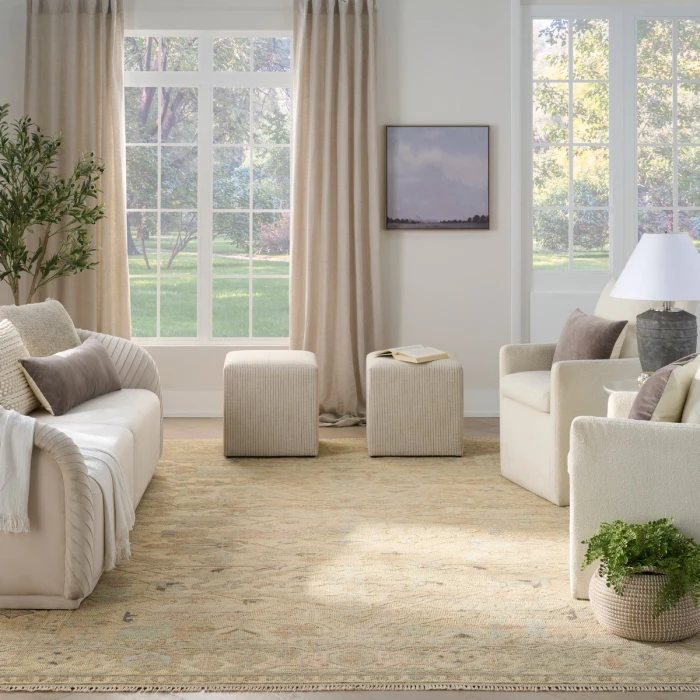 Nourison Heritage Vine Beige HTV01 9 ft. X 12 ft. Rect. Rug