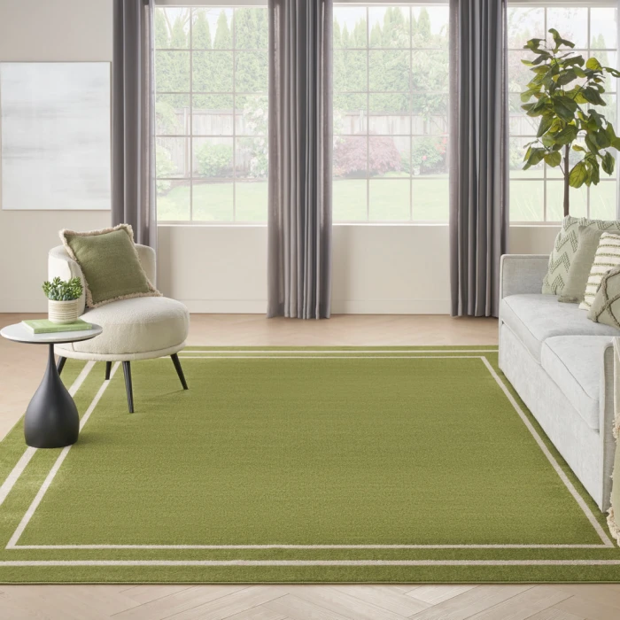 Nourison Nourison Essentials Area Rug NRE02 Green Ivory