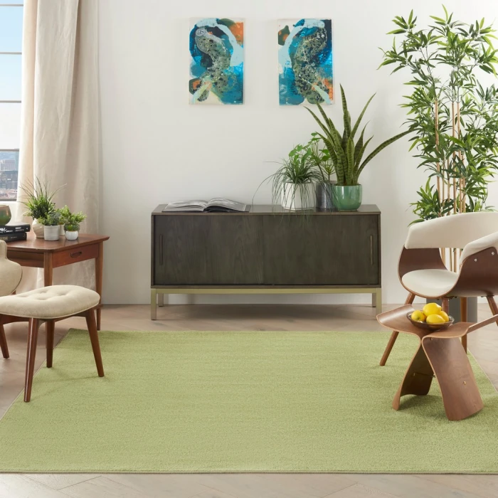 Nourison Essentials Green Area Rug NRE01-Green