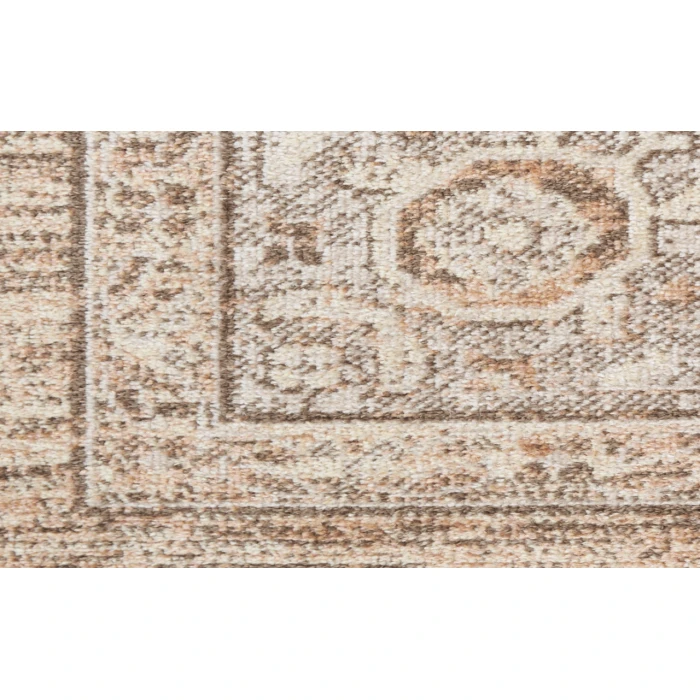 Nourison Astra Machine Washable Beige ASW13 7 ft. 10 in. Round Rug