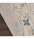 Nourison Tranquil Round Area Rug TRA04-Ivory
