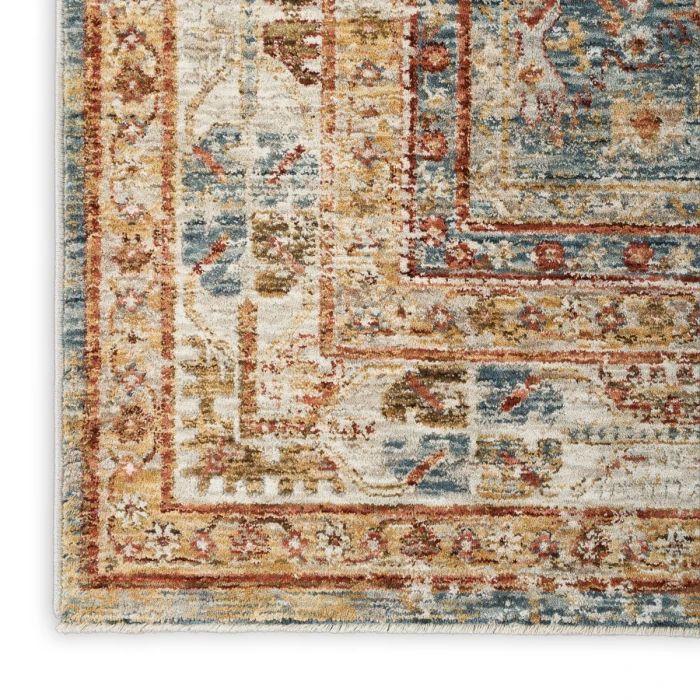 Nourison Sahar Blue SHR01 8 ft. X 10 ft. Rect. Rug