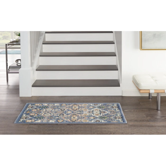 Nourison Allur Light Blue ALR03 2 ft. X 3 ft. Rectangle Rug