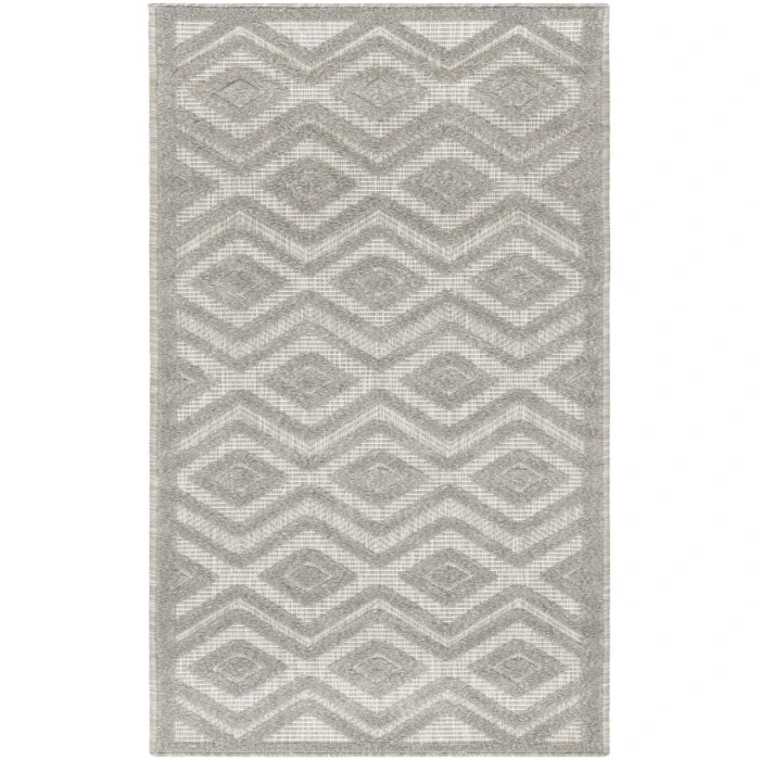 Nourison Versatile Silver Grey NRV01 2 ft. X 6 ft. Rectangle Rug