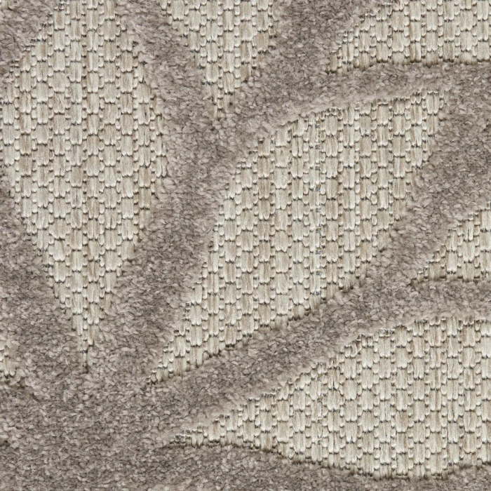 Nourison Aloha Round Area Rug ALH05-Silver Grey
