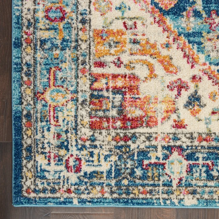 Nourison Passion Area Rug PSN23-Ivory/Light Blue