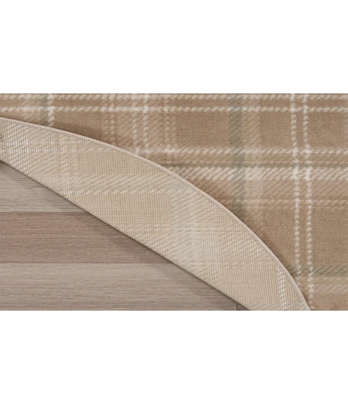 Nourison Grafix Taupe GRF03 8 ft. Round Rug