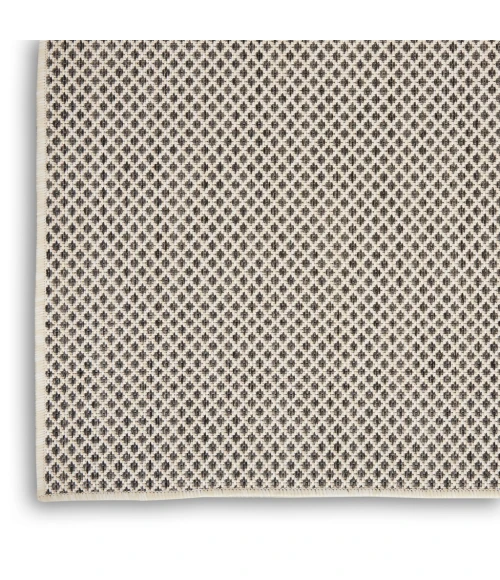 Nourison Courtyard Area Rug COU01-Ivory Charcoal
