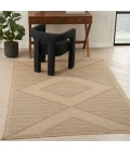 Nourison Washable Jute Natural Beige WSJ01 4 ft. X 6 ft. Rect. Rug
