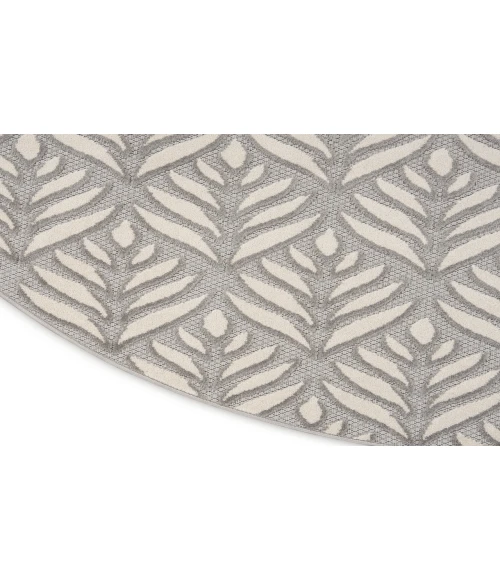 Nourison Aloha Grey ALH35 7’10” Round Rug