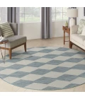 Nourison Positano Aqua POS04 10ft. Round Rug