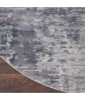 Nourison Rustic Textures Area Rug RUS05 Grey 7'10" Round