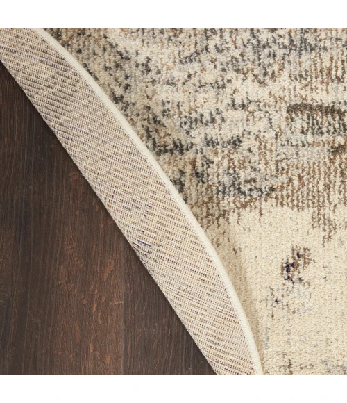 Nourison Celestial Round Area Rug CES02-Ivory/Grey