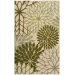 Nourison Home Aloha ALH05 Ivory Green 5 ft. 3 in. X 7 ft. 5 in. Area Rug