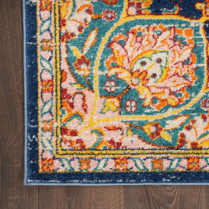 Nourison Passion Area Rug PSN22 Navy Multicolor