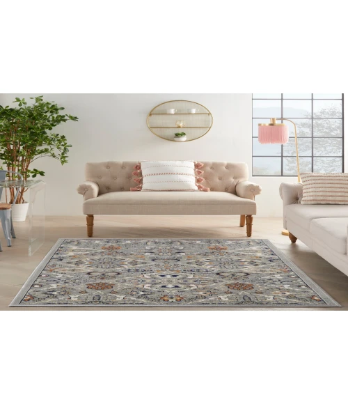 Nourison Allur Grey ALR03 4 ft. X 6 ft. Rectangle Rug