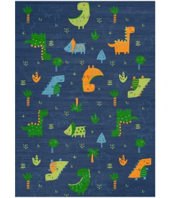 Nourison Home Imagination IMA16 Navy Multicolor 5 ft. X 7 ft. Area Rug