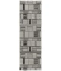 Nourison Home Nordic Black Grey NRC04 2 ft. X 6 ft. Rectangle Rug