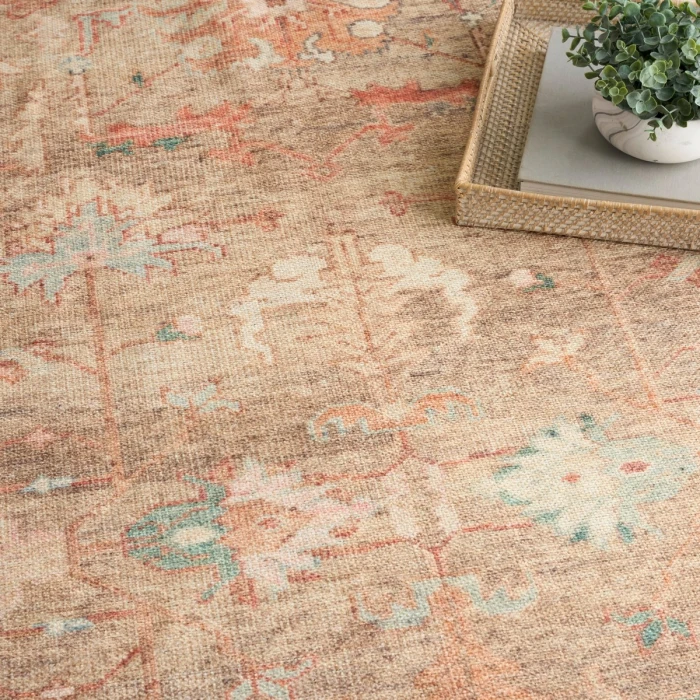Nourison Vintage Washables Taupe Multicolor VWS09 9 ft. 10 in. X 13 ft. 2 in. Rect. Rug