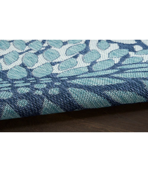 Nourison Garden Oasis Navy GOA06 6 ft. X 9 ft. Rectangle Rug